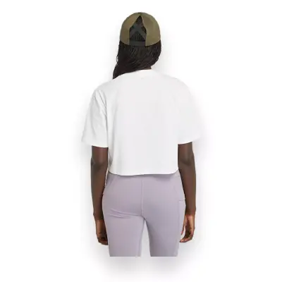 Timberland Tb0A5Vs3 Cropped Sleeve Tee T Beyaz Kadın T-Shirt - 4