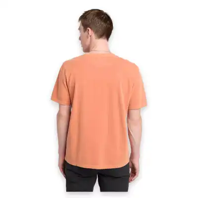 Timberland Tb0A5Yay Garment Dye Sleeve Turuncu Erkek T-Shirt - 3