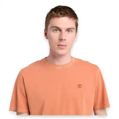 Timberland Tb0A5Yay Garment Dye Sleeve Turuncu Erkek T-Shirt - 4