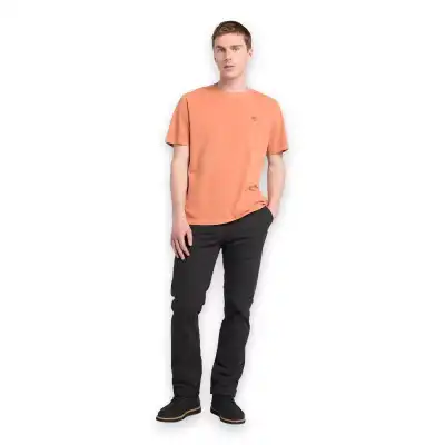 Timberland Tb0A5Yay Garment Dye Sleeve Turuncu Erkek T-Shirt - 5