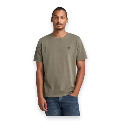 Timberland Tb0A5Yay Garment Dye Sleeve Haki Erkek T-Shirt 