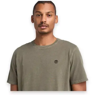Timberland Tb0A5Yay Garment Dye Sleeve Haki Erkek T-Shirt - 3