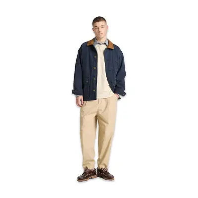 Timberland Tb0A5Yay Garment Dye Sleeve Krem Erkek T-Shirt - 3