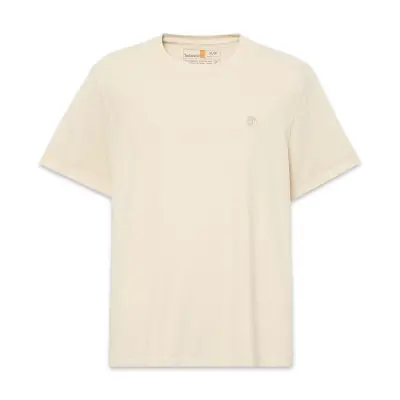 Timberland Tb0A5Yay Garment Dye Sleeve Krem Erkek T-Shirt - 5