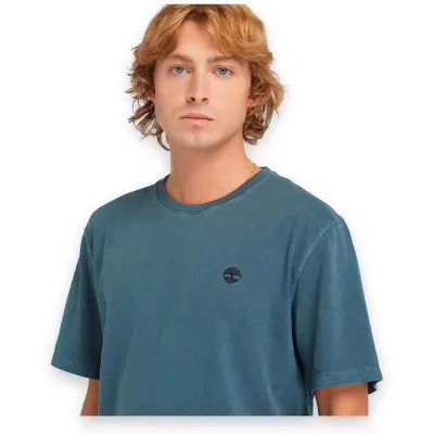 Timberland Tb0A5Yay Garment Dye Sleeve Lacivert Erkek T-Shirt - 3