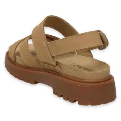 Timberland Tb0A61T4 Clairemont Way Backstrap Sandal Bej Kadın Sandalet - 4