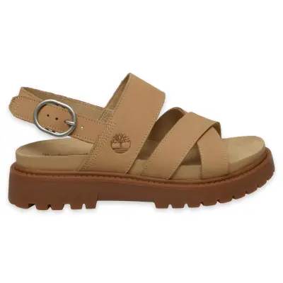 Timberland Tb0A61T4 Clairemont Way Backstrap Sandal Bej Kadın Sandalet - 2
