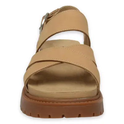 Timberland Tb0A61T4 Clairemont Way Backstrap Sandal Bej Kadın Sandalet - 3