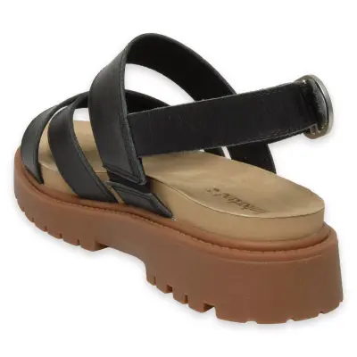 Timberland Tb0A61Tr Clairemont Way Backstrap Sandal Siyah Kadın Sandalet - 4