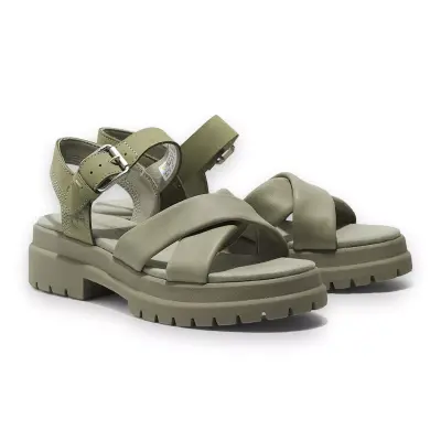 Timberland Tb0A63H4Z London Vibe Backstrap Sandal Yeşil Kadın Sandalet 