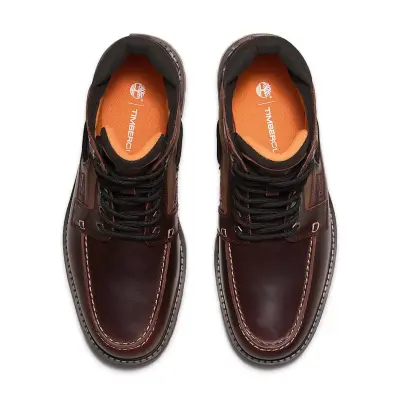 Timberland Tb0A697H Britton Road Mid Lace Up Boot Bordo Erkek Bot - 3