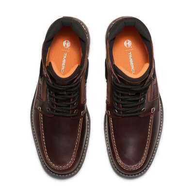 Timberland Tb0A697H Britton Road Mid Lace Up Boot Bordo Erkek Bot - 3