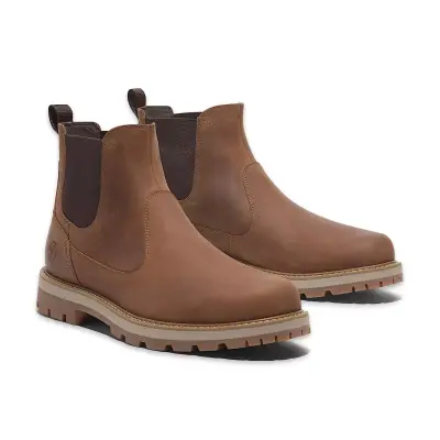 Timberland Tb0A6A4W Britton Road Mid Chelsea Boot Kahverengi Erkek Bot 