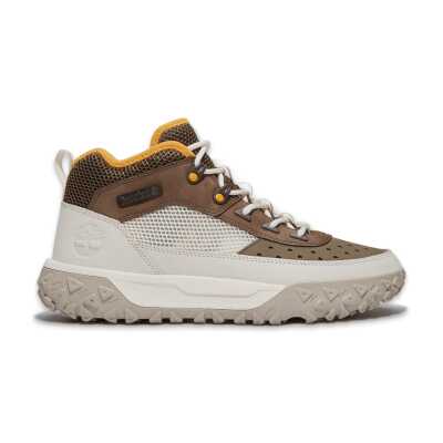 Timberland Tb0A6Cw1 Greenstride Motion 6 Mid Lace Up Sneaker Kahve-Beyaz Erkek Ayakkabı - 1