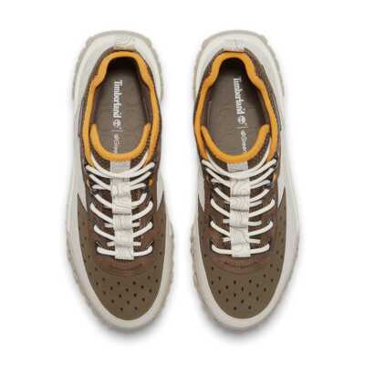 Timberland Tb0A6Cw1 Greenstride Motion 6 Mid Lace Up Sneaker Kahve-Beyaz Erkek Ayakkabı - 3