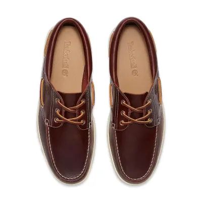 Timberland Tb0A6Cxm Portofino Pier Boat Shoe Günlük Bordo Erkek Ayakkabı - 3