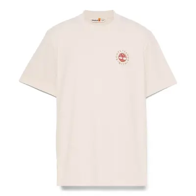 Timberland Tb0A6Dpd Washed Boot Lab Back Graphic Tee Beyaz Erkek T-Shirt - 5