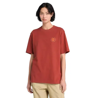 Timberland Tb0A6Dpd Washed Boot Lab Back Graphic Tee Kırmızı Erkek T-Shirt - 1