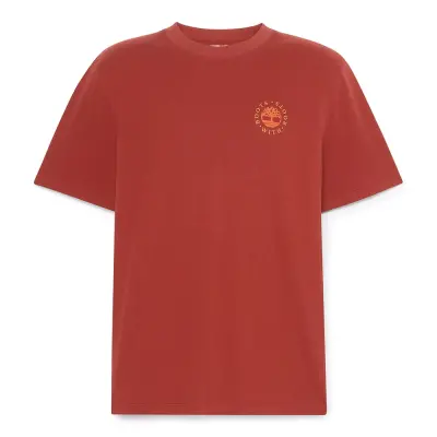 Timberland Tb0A6Dpd Washed Boot Lab Back Graphic Tee Kırmızı Erkek T-Shirt - 3