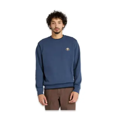 Timberland Tb0A6Hhk Tree Logo Patch Crewneck Mavi Erkek Sweatshirt 