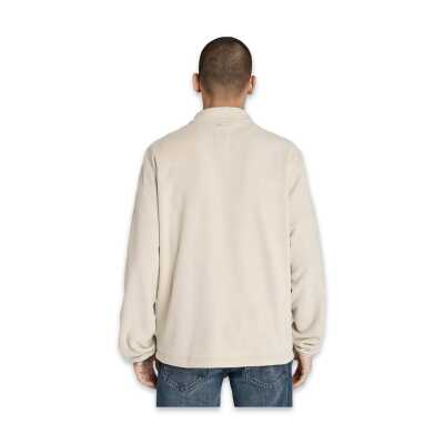 Timberland Tb0A6Hm3 Full Zip Polar Fleece Jacket Bej Erkek Mont - 2