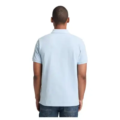 Timberland Tb0A6Vdp Millers River Pique Sleeve Polo Açık Mavi Erkek T-Shirt - 4