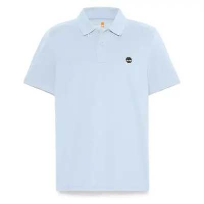 Timberland Tb0A6Vdp Millers River Pique Sleeve Polo Açık Mavi Erkek T-Shirt - 5