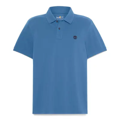 Timberland Tb0A6Vdp Millers River Pique Sleeve Polo Mavi Erkek T-Shirt - 5