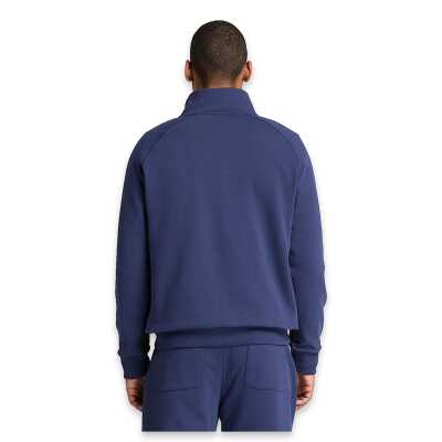 Timberland Tbc0Yhb9 Exeter River Tree Embroidered Logo 1/4 Z Mavi Erkek Sweatshirt - 5