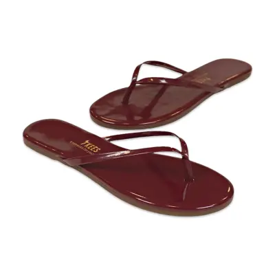 Tkees Tk-2011 Klasik Parmak Arası Bordo Kadın Terlik - 2