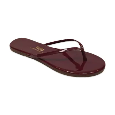 Tkees Tk-2011 Klasik Parmak Arası Bordo Kadın Terlik - 3