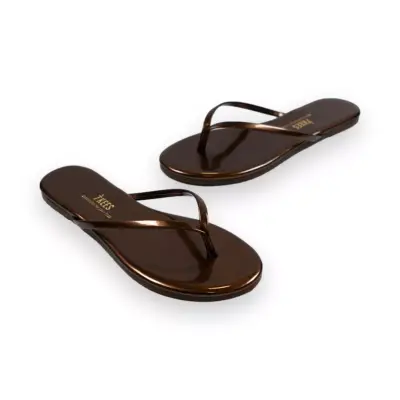Tkees Tk-2011 Klasik Parmak Arası Bronz Kadın Terlik - 2