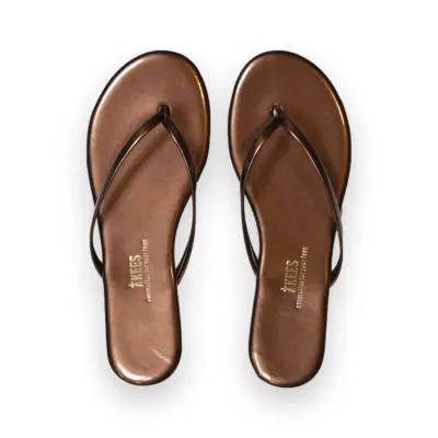 Tkees Tk-2011 Klasik Parmak Arası Bronz Kadın Terlik - 3