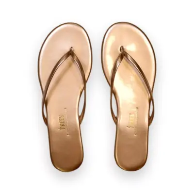 Tkees Tk-2011 Klasik Parmak Arası Gül Kurusu Kadın Terlik - 3