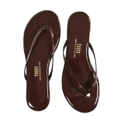 Tkees Tk-2011 Klasik Parmak Arası Kahverengi Kadın Terlik 