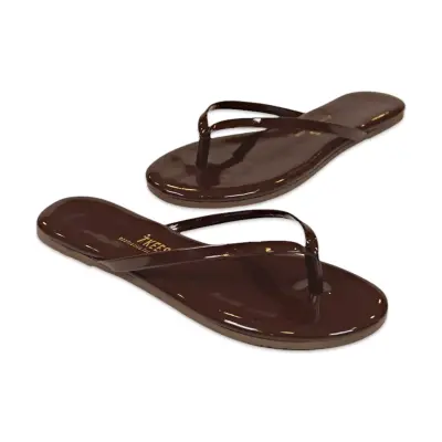 Tkees Tk-2011 Klasik Parmak Arası Kahverengi Kadın Terlik - 2