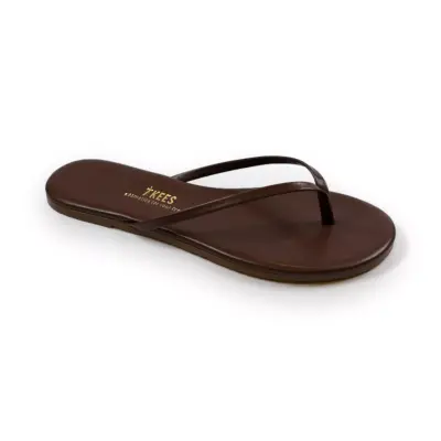 Tkees Tk-2011 Klasik Parmak Arası Kahverengi Kadın Terlik 