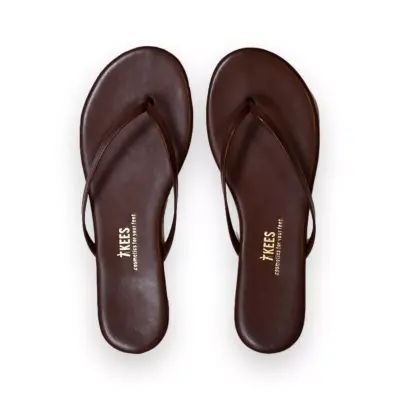 Tkees Tk-2011 Klasik Parmak Arası Kahverengi Kadın Terlik - 3