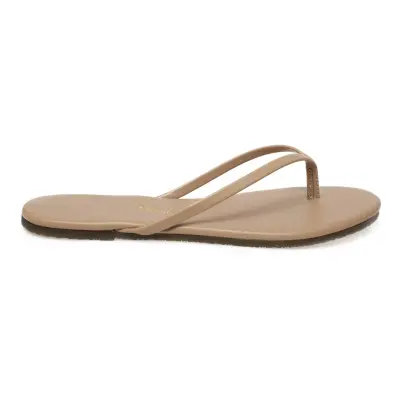 Tkees Tk-2011 Klasik Parmak Arası Krem Kadın Terlik - 2