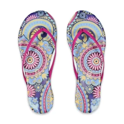 Tkees Tk-2023 Parmak Arası Çok Renkli Kadın Terlik 