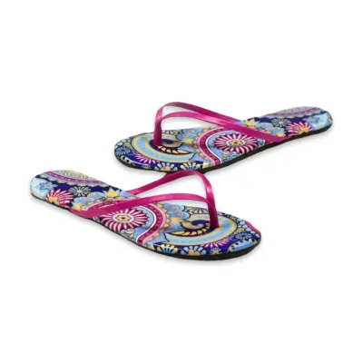 Tkees Tk-2023 Parmak Arası Çok Renkli Kadın Terlik - 2