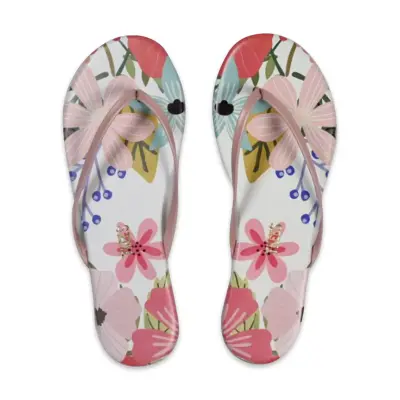 Tkees Tk-2023 Parmak Arası Çok Renkli Kadın Terlik 