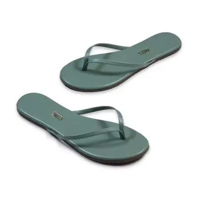 Tkees Tk-2023 Parmak Arası Yeşil Kadın Terlik - TKEES (1)