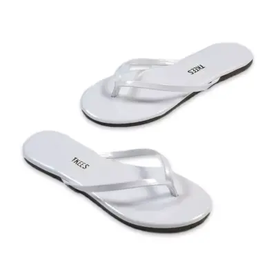 Tkees Tk-2023 Parmak Arası Beyaz Kadın Terlik - TKEES (1)