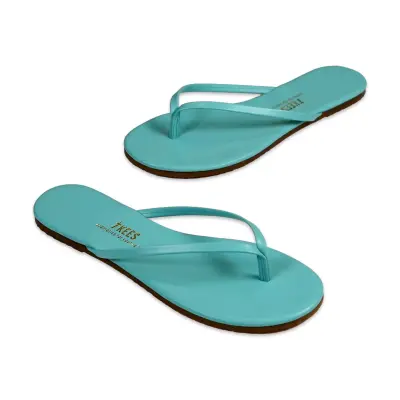 Tkees Tk-2023 Parmak Arası Turkuaz Kadın Terlik - 2