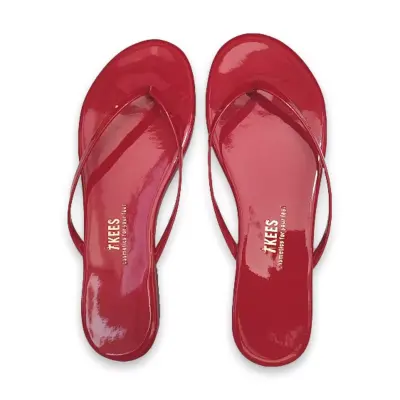 Tkees Tk-2023 Parmak Arası Kırmızı Kadın Terlik 