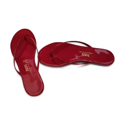 Tkees Tk-2023 Parmak Arası Kırmızı Kadın Terlik - TKEES (1)