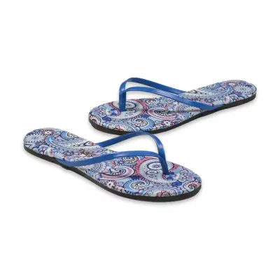 Tkees Tk-2023 Parmak Arası Mavi Kadın Terlik - TKEES (1)