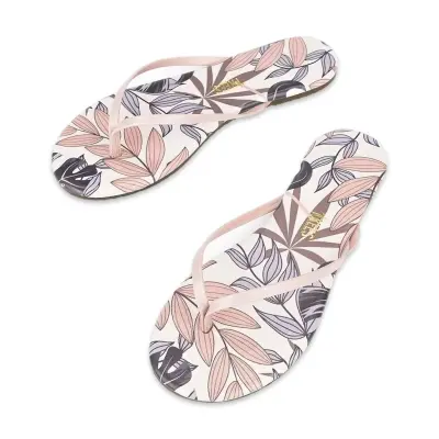 Tkees Tk-2023 Parmak Arası Gül Kurusu Kadın Terlik - 2