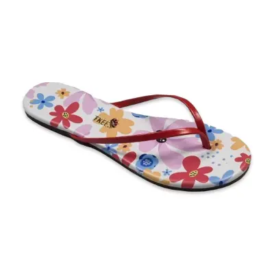 Tkees Tk-2023 Parmak Arası Kırmızı Kadın Terlik - 3